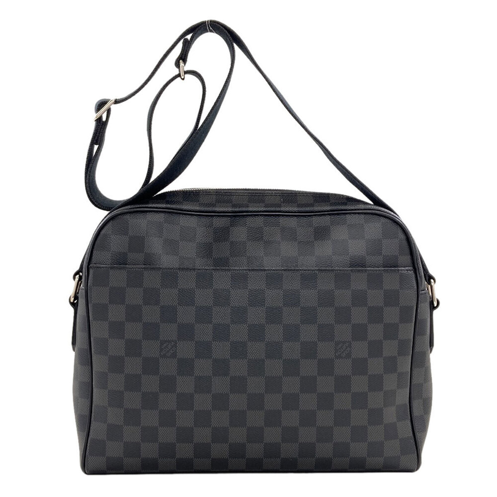 Louis Vuitton Dayton Damier Canvas Shoulder Bag Black